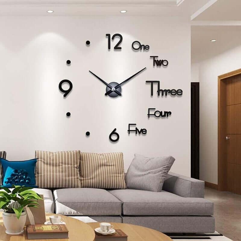 Relógio de Parede 3D Lux Decorativo