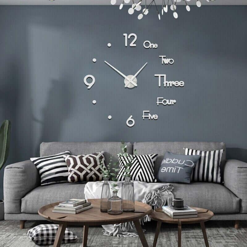 Relógio de Parede 3D Lux Decorativo