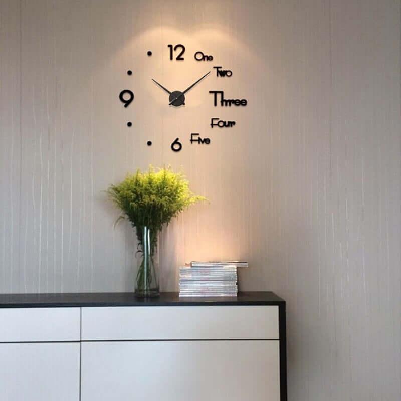 Relógio de Parede 3D Lux Decorativo