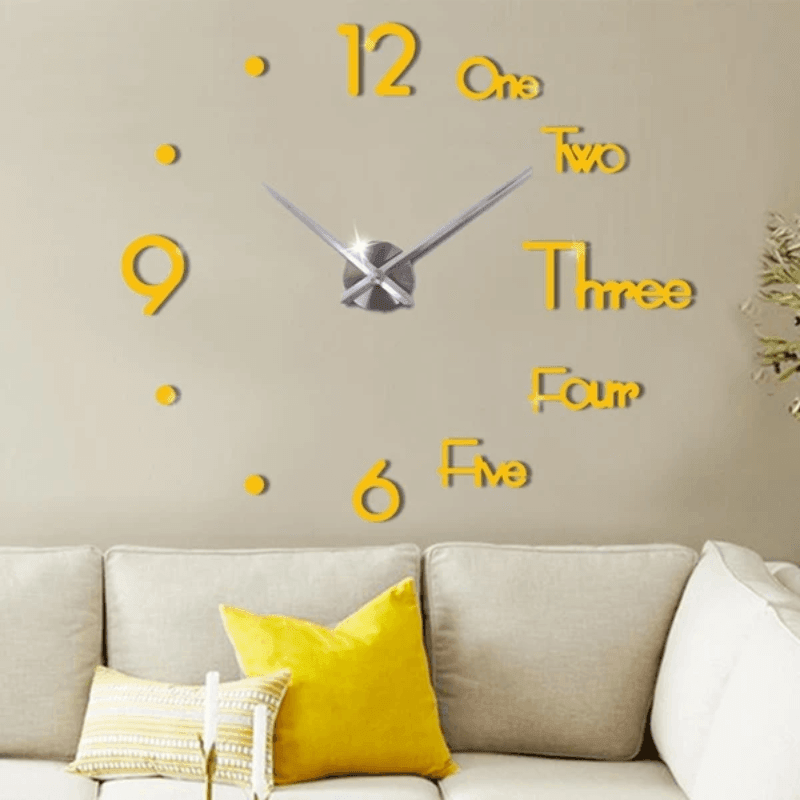 Relógio de Parede 3D Lux Decorativo