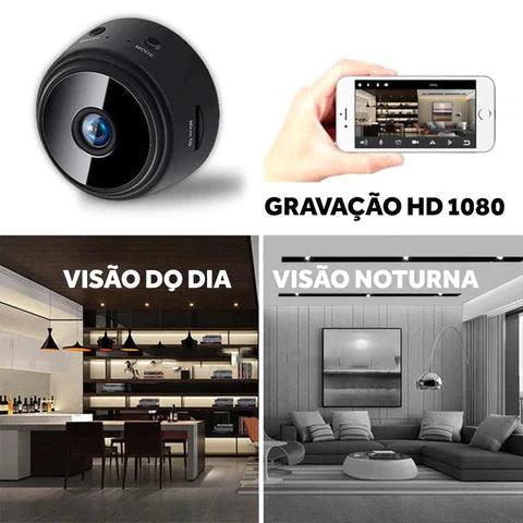 Câmera Segurança Espiã Full HD Wi-Fi Visão Noturna - Sight Cam