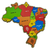 Mapa Quebra-Cabeça Educativo - Descomplica Brasil™ - Entrega Express + Brinde Exclusivo
